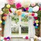 Fiesta Streamer Pom Poms – Bridal or Birthday Party Garland