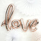 Love Script Balloon – Rose Gold Valentine’s Day or Proposal Photo Prop