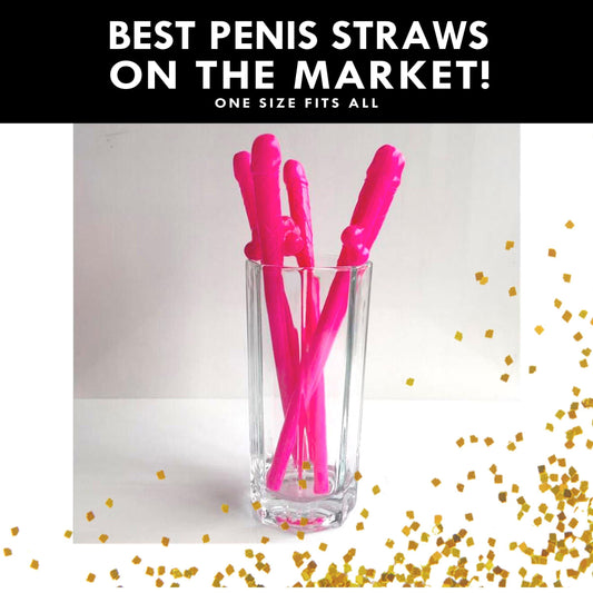 Bachelorette Penis Straws – Hens Night Party Gag Gift, Set of 12