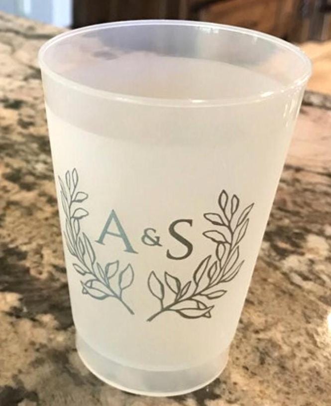 Custom Frost Flex Party Cups – Personalized for Weddings, Bachelorettes & Birthdays