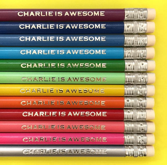 Personalized Engraved Pencil Set – Custom Gift for Teachers, Students, or Holidays