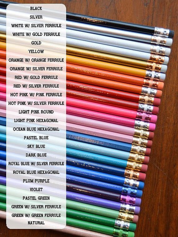 Custom Name Pencils – Set of 12 Engraved Pencils for School or Christmas Gifting
