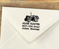 Farmhouse Return Address Stamp – Rustic Family Logo Design