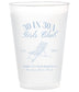 Custom Wedding Toast Cups – Frosted Monogram Cups for Reception & Family Events