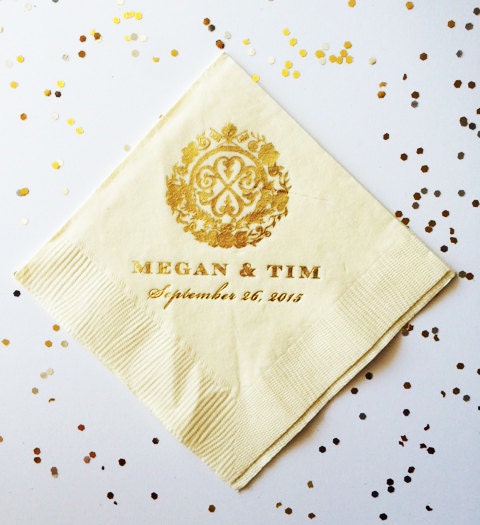 Custom Photo Cocktail Napkins – Full Color Wedding or Party Paper Napkins