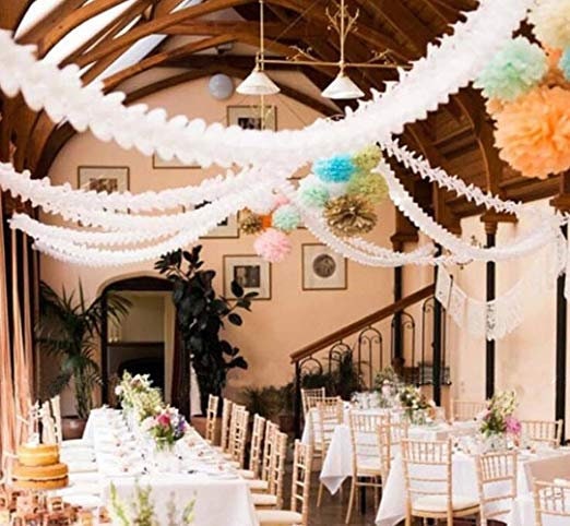 Happy Birthday Garland – Streamer Banner for Party or Wedding Backdrops