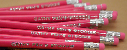 Foil Stamped Pencil Set – Personalized Teacher or Student Name Gift