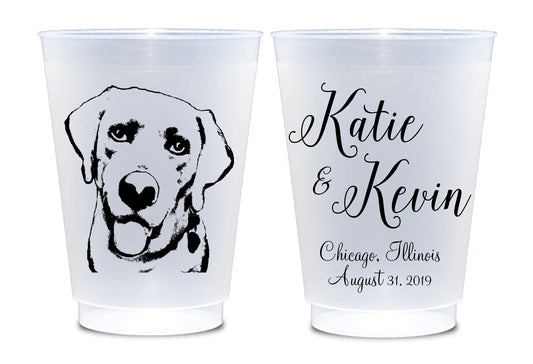 Monogram Frost Flex Cups – Personalized Wedding or Party Drinkware Set