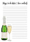 Elegant Script Notepad – Calligraphy Memo Pad with Personalized Lettering