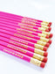 Divergent & Minecraft Themed Name Pencils – Set of 12 Gold Foil Personalized Pencils