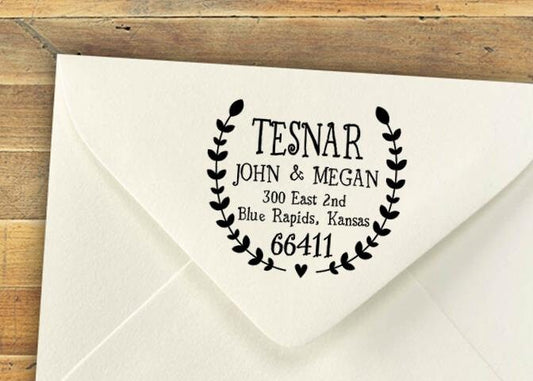 Modern Calligraphy Address Stamp – Self-Inking Custom Return Stamp