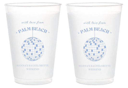 Custom Frost Flex Party Cups – Personalized for Weddings, Bachelorettes & Birthdays