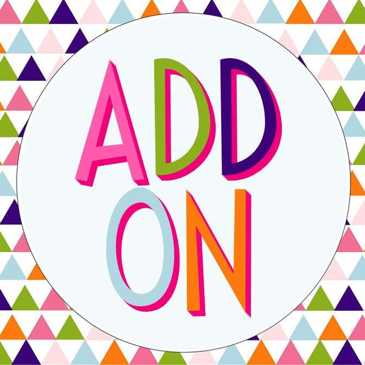 Add-On Item – Please Include with My Existing Order