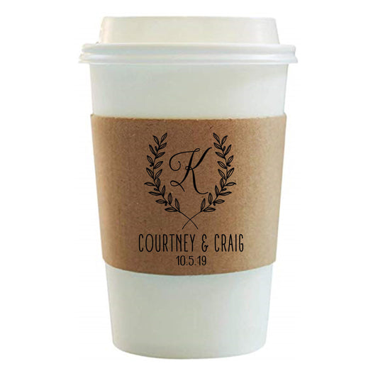 Personalized Coffee Sleeves – Custom Wedding or Event Wraps