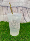 Custom Party Cups – 'Tiny Human Shindig' Design | Frosted Wedding or Shower Drinkware