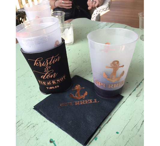 Wedding Drink Hugger – Personalized Koozie for Family Reunions or Receptions