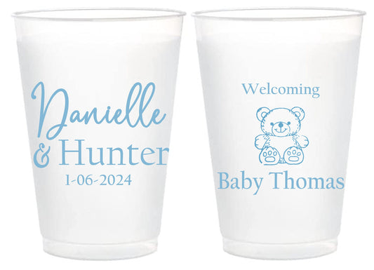 Oh Baby! Custom Baby Shower Cups – Shatterproof Drinkware for Boy or Girl Showers
