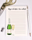 Elegant Script Notepad – Calligraphy Memo Pad with Personalized Lettering