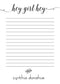 Personalized Script Notepad – Small Custom Pad with Name or Feminine Style