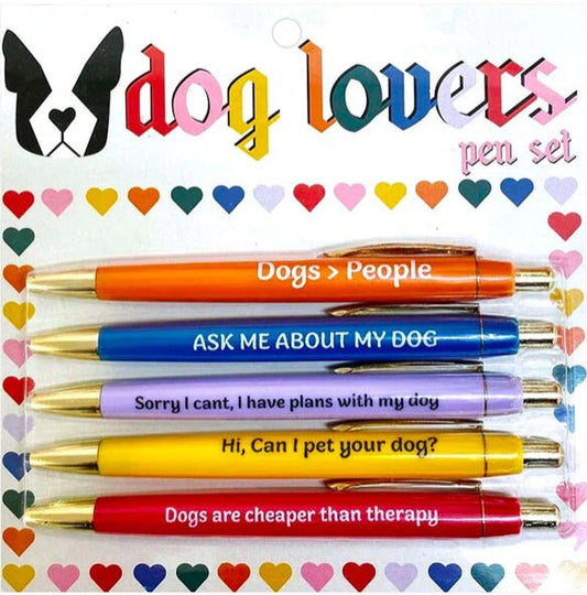 Dog Lovers Pen Set – Custom Phrases for Pet Parents