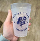 Frosted Monogram Cups – Shatterproof Wedding & Party Drinkware