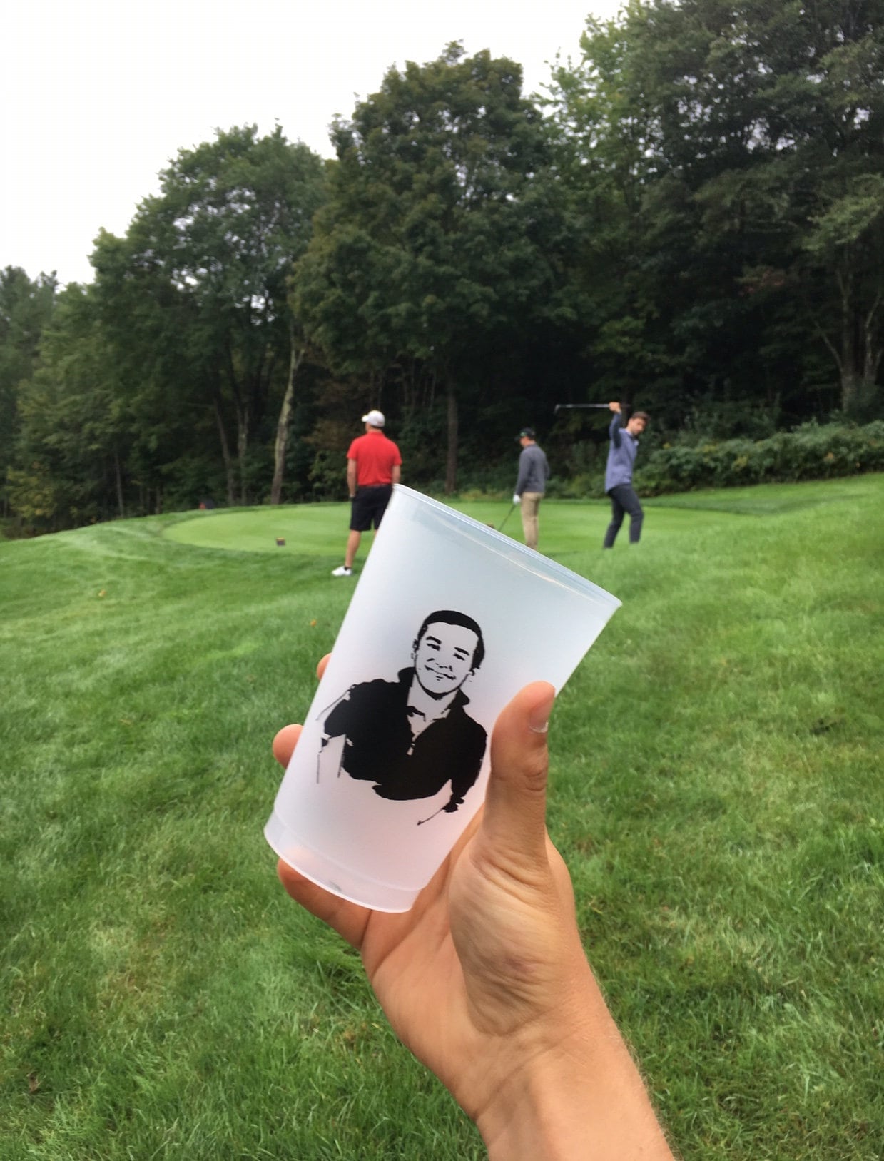 Custom Party Cups – 'Tiny Human Shindig' Design | Frosted Wedding or Shower Drinkware