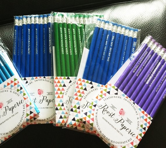 Holiday Pencil Pack – Custom Engraved Set of 12 Stocking Stuffers