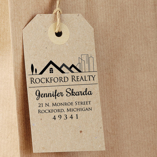 Business Logo Rubber Stamp – Custom Return Address or Packaging Stamp