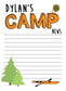 Camp Note Set – Personalized Stationery with Envelopes for Summer Camp