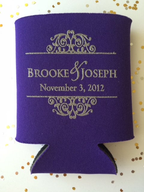 Wedding Drink Hugger – Personalized Koozie for Family Reunions or Receptions