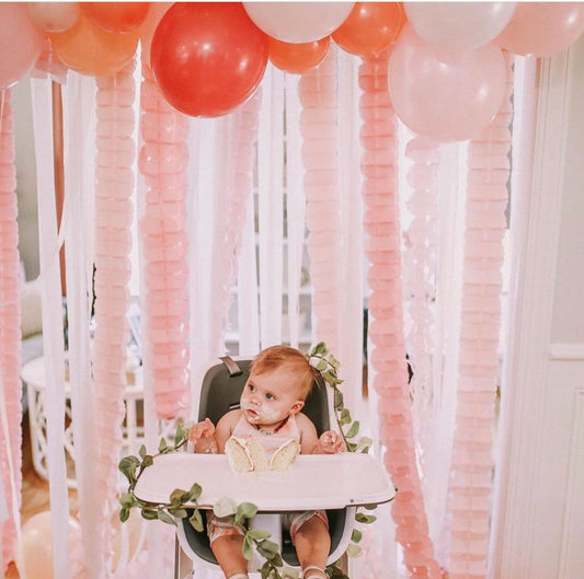 Paper Garland Happy Birthday Bunting Banner, Streamer Backdrop/ Wedding Party for Hanging Decor