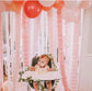 Paper Garland Happy Birthday Bunting Banner, Streamer Backdrop/ Wedding Party for Hanging Decor