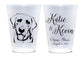 Full-Color Frosted Party Cups – Custom Monogram Cocktail & Wine Cups for Weddings & Events