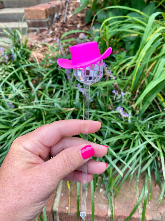 Cowboy Disco Ball Stir Stirrers – Nashville Bachelorette or Bar Cart Party Accessories