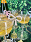 Coquette Bow Drink Clips – Stirrer & Marker Set for Baby Showers or Girls Night