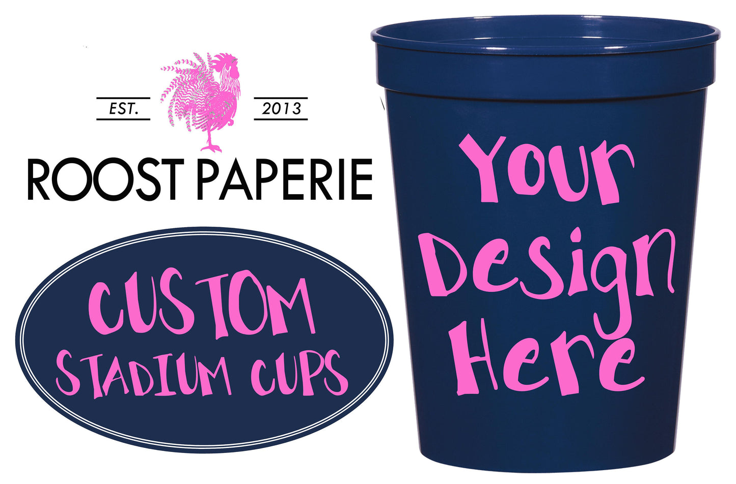 Monogrammed Frost Flex Cups – Personalized Wedding or Shower Drinkware