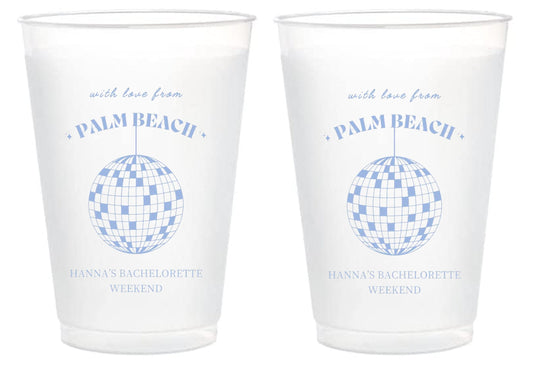 Apres Ski Party Cups – Frosted Disco Cups for Bachelorette or Birthday