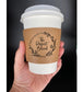 Love Is Brewing Wedding Coffee Cups – Custom Sleeved Cups for Engagements & Showers