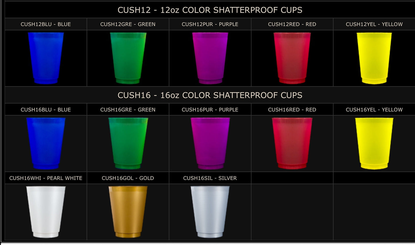 12oz Custom Photo Cups – Personalized Wedding or Birthday Party Favor