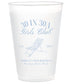 Personalized Wedding Cups, Frosted Cup, Shatterproof Frost Cups, Wedding Toast Cup, Custom Reception Bar Cups, Monogram Cups, Family Reunion