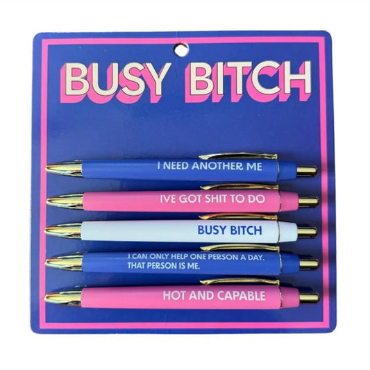 Busy Bitch Pen Set